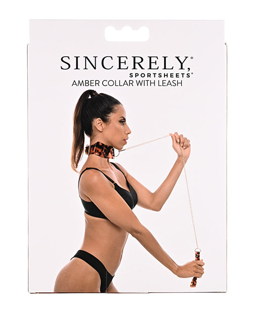 Sincerely Amber Collar and Leash