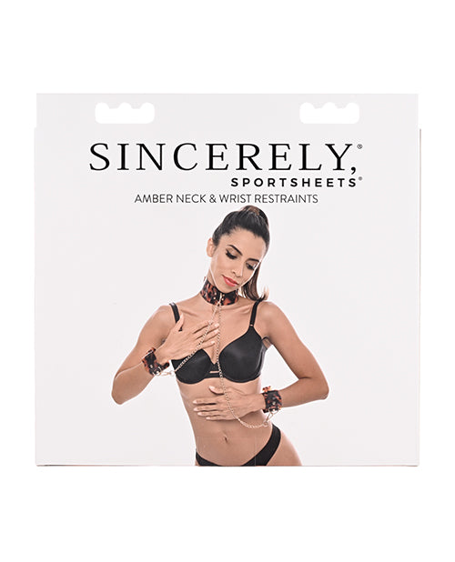 Sincerely Amber Neck and Wrist Restraints