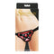 Sportsheets Entry Level Harness Red packaging for beginners, adjustable and comfortable pegging strap-on.