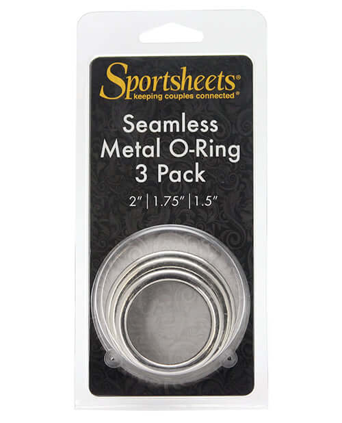 Sport Sheets Seamless Metal O-Ring 3 Pack 1.5 inches, 1.75 inches and 2 inches at $10.99