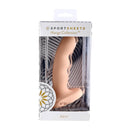 Ren 6 inch Silicone Dildo in packaging from Sportsheets Merge Collection displaying its versatile design and flared base for harness use