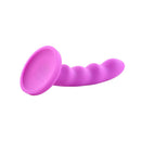 Nautia 8-Inch Silicone Dildo Purple with Flared Base for O-Ring Harness - Sportsheets Merge Collection