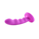 Purple Nautia 8-Inch Silicone Dildo with Flared Base for Versatile Pleasure and Stimulation