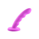 Nautia 8-Inch Purple Silicone Dildo with Flared Base and Curved Design for Versatile Pleasure and Stimulation