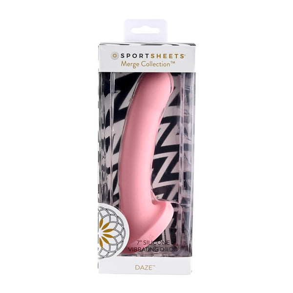 Sport Sheets Daze 7 inches Vibrating Silicone Dildo Pink at $64.99