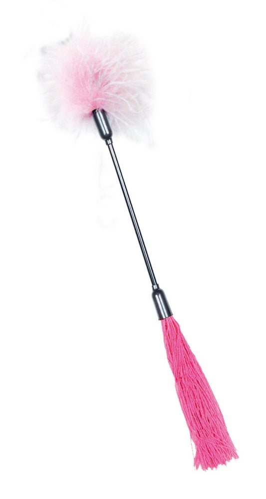 Sport Sheets Sex and Mischief Whipper Tickler Pink & White at $15.99