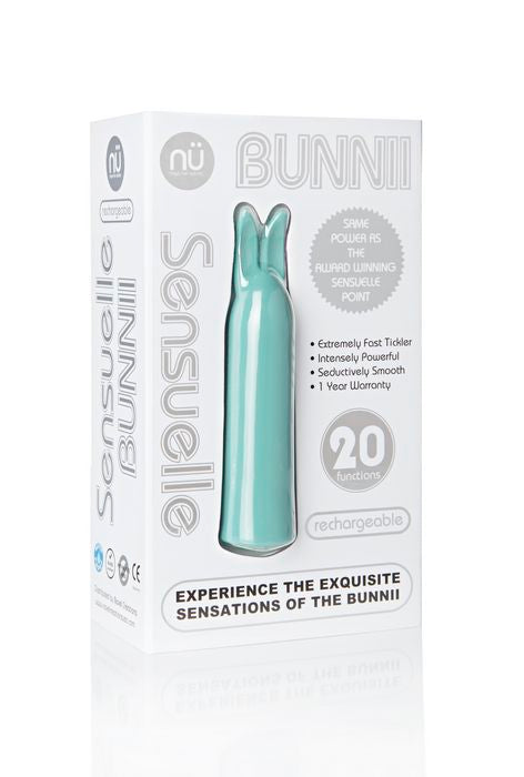 Nu Sensuelle NU Sensuelle Bunnii Point Wireless 20-Function Rechargeable Vibrator Teal Blue at $55.99