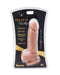 The Ignite Series Real Willy Dildo 6 inch caramel realistic suction cup dildo in packaging
