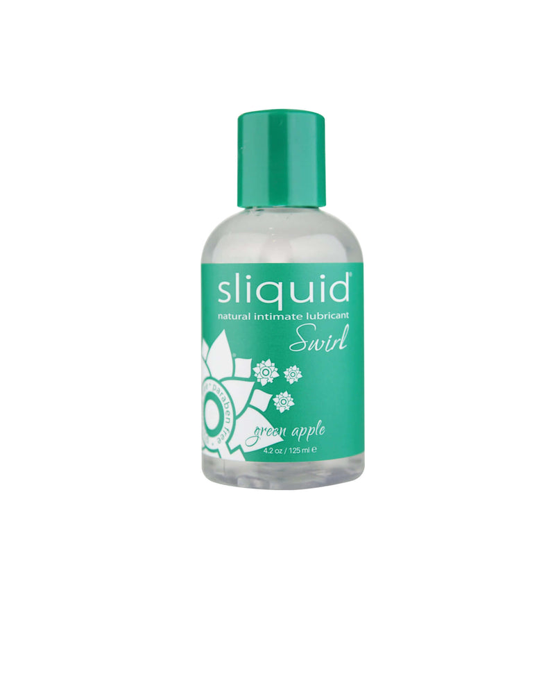 SLiquid Lubricants Sliquid Swirl Green Apple Tart Flavored Lubricant 4.2 Oz at $9.99