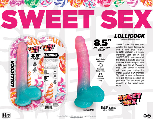 HOTT Products Sweet Sex Lollicock 8.5 inches Dildo at $54.99