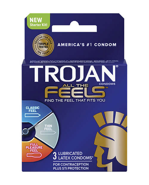 Trojan Brand Condoms All The Feels 3 Count Trojan Brand Condoms All The Feels 3 Count