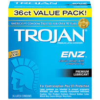 Trojan Trojan Brand Latex Condoms ENZ Lubricated 36 package at $29.99