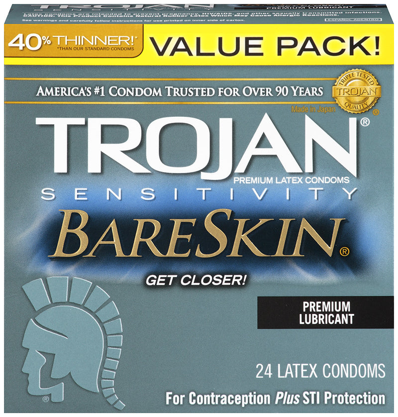 Trojan TROJAN BARESKIN LUBRICATED 24PK at $29.99