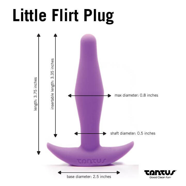Little Flirt Purple Anal Plug from Tantus