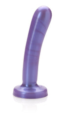 Large Purple Haze Dildo from Tantus Silk line, smooth texture, perfect for first-time users seeking a new experience.