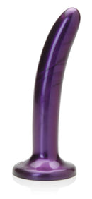 Tantus Silicone Leisure Vibrating Dildo in Purple - Sleek and slender design for intimate exploration and comfort