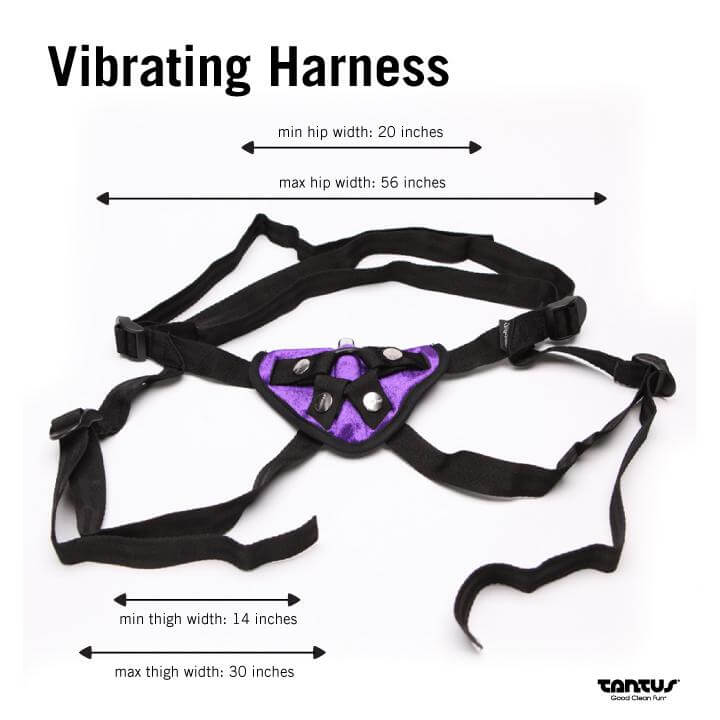 Tantus Velvet Vibrating Harness Purple from Tantus Silicone at $24.99