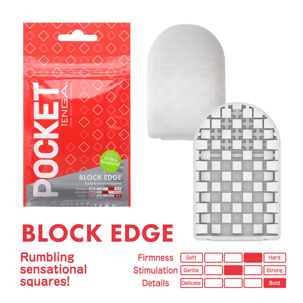 TENGA Pocket Tenga Block Edge at $4.99