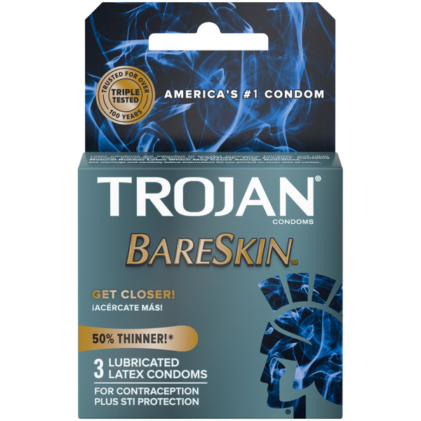 Paradise Products Trojan Brand Latex Condoms Get Closer Raw 3 count at $5.99
