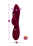 Viben Viben Pzazz Intense Thumping Rabbit Vibrator Ruby at $79.99