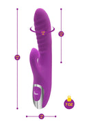 Viben Viben Frenzy Rabbit Vibe with Clitoris Suction Berry at $59.99