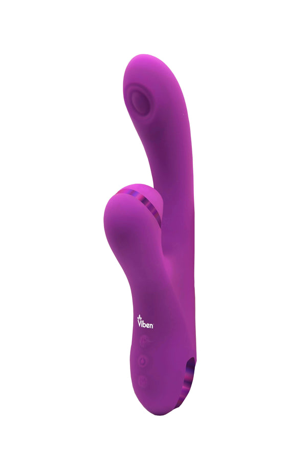 Viben Viben Dazzle Thumping Vibe Rechargeable Berry Dazzle - Berry - Rechargeable Thumping and Suction Rabbit Vibrator at $79.99