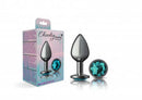 Viben Cheeky Charms Round Teal Medium Gunmetal Butt Plug at $13.99