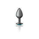 Viben Cheeky Charms Round Teal Medium Gunmetal Butt Plug at $13.99