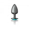 Viben Cheeky Charms Round Teal Large Gunmetal Butt Plug at $16.99