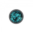 Viben Cheeky Charms Round Teal Large Gunmetal Butt Plug at $16.99