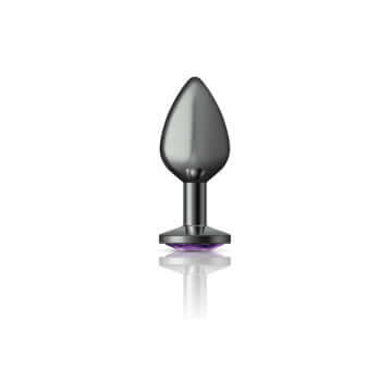 Viben Cheeky Charms Round Purple Medium Gunmetal Butt Plug at $14.99