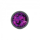 Viben Cheeky Charms Round Purple Large Gunmetal Butt Plug at $16.99