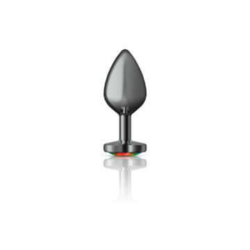 Viben Cheeky Charms Heart Rainbow Medium Gunmetal Butt Plug at $14.99