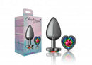 Viben Cheeky Charms Heart Rainbow Large Gunmetal Butt Plug at $17.99