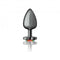 Viben Cheeky Charms Heart Rainbow Large Gunmetal Butt Plug at $17.99