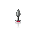 Viben Cheeky Charms Heart Deep Red Small Gunmetal Butt Plug at $12.99