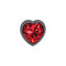 Viben Cheeky Charms Heart Deep Red Small Gunmetal Butt Plug at $12.99