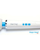 Magic Wand Plus Massager with blue buttons and classic corded design for enhanced pleasure