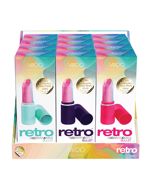 VEDO RETRO RECHARGEABLE BULLET 12 PC DISPLAY-1