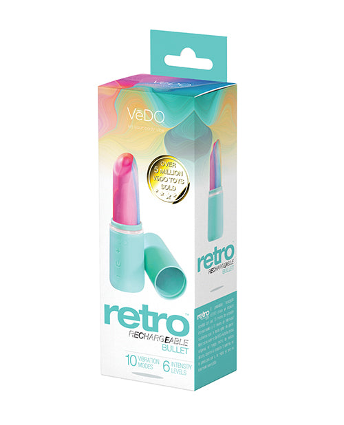 VEDO RETRO RECHARGEABLE BULLET TURQUOISE-0