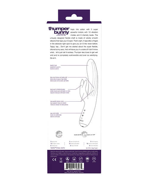 Vedo Vedo Thumper Bunny Vibrator Deep Purple at $79.99