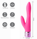 Maia Toys VICTORIA RECHARGEABLE SILICONE DUAL VIBE NEON PINK at $34.99