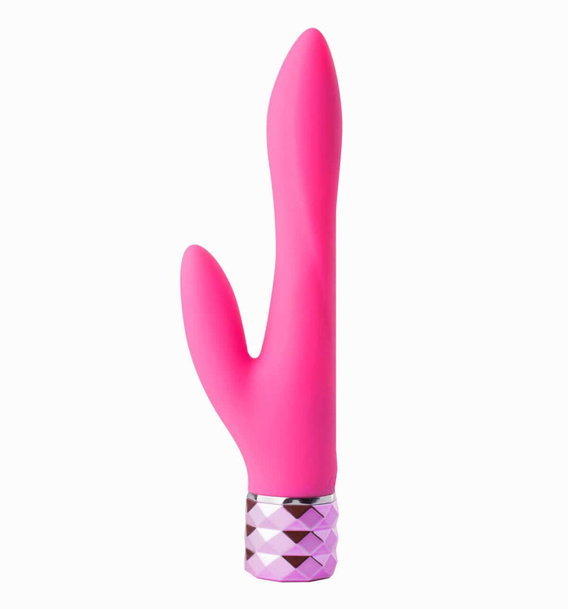 Maia Toys VICTORIA RECHARGEABLE SILICONE DUAL VIBE NEON PINK at $34.99