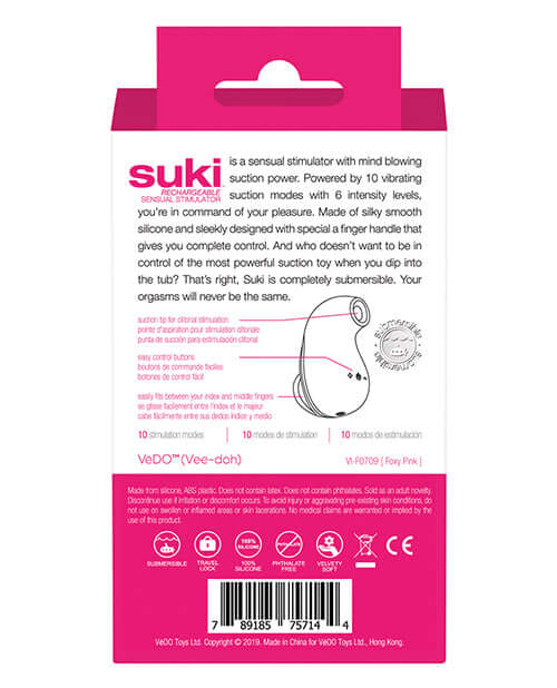 Vedo Vedo Suki Rechargeable Sonic Vibe Foxy Pink at $54.99