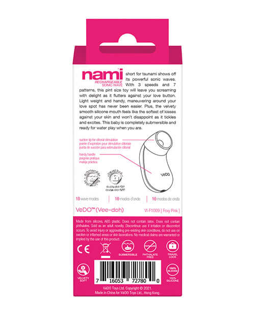 Vedo Vedo Nami Sonic Vibe Foxy Pink Rechargeable at $34.99