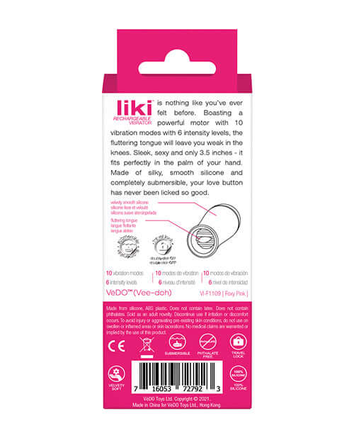 Vedo Vedo Liki Flicker Vibe Foxy Pink at $49.99