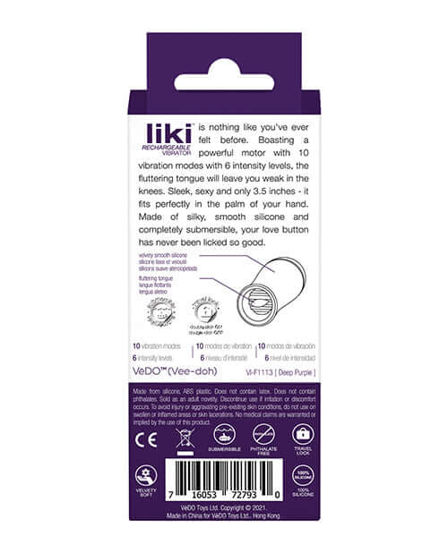 Vedo Vedo Liki Flicker Vibe Deep Purple at $49.99