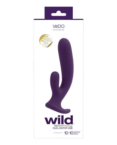 Vedo Vedo Wild Rechargeable Dual Vibe Purple at $54.99