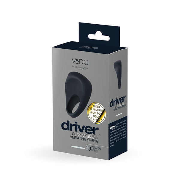 VEDO DRIVER RECHARGEABLE VIBRATING C-RING BLACK-0