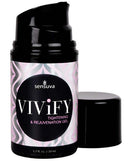 Sensuva Vivify Shrink and Rejuvenating Gel 1.7 oz bottle for enhanced comfort and pleasure, with natural ingredients for tightening and youthfulness.